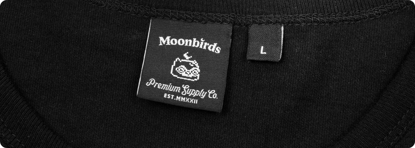 Black Moonbird Heavyweight T-Shirt